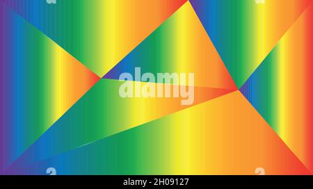 Lgbt Concept.Geometric shapes and LGBT colors,desktop wallpaper,web site design, EPS8 Stock Vector
