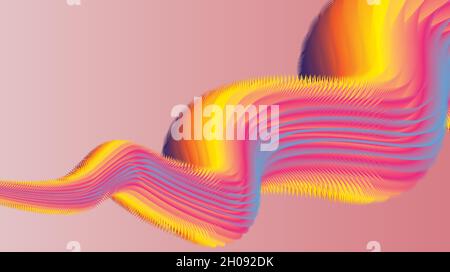 3D Colorful Fluid Landing Page Design,Background,website design, Vector illustration EPS 10 Stock Vector