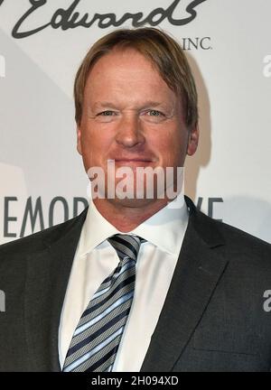 **FILE PHOTO** Jon Gruen Resigns As Raiders Head Coach After 2011 Email At ESPN. Las Vegas NV - March 07: Jon Gruden pictured as Keep Memory Alive Honors Neil Diamond at 24th Annual Power of Love Gala at MGM Grand Garden Arena Lobby in Las Vegas, Nevada on March 07, 2020. Credit: Damairs Carter/MediaPunch Stock Photo