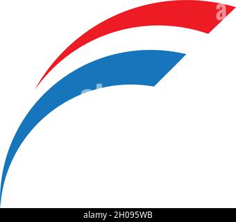 F Letter Faster Logo Template vector Stock Vector