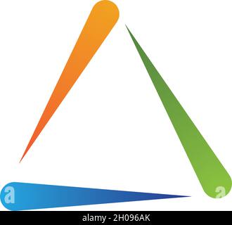 Triangle Logo vector Template Stock Vector