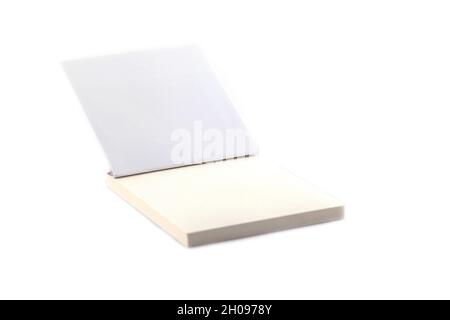 White spiral emty notebook on white background Stock Photo
