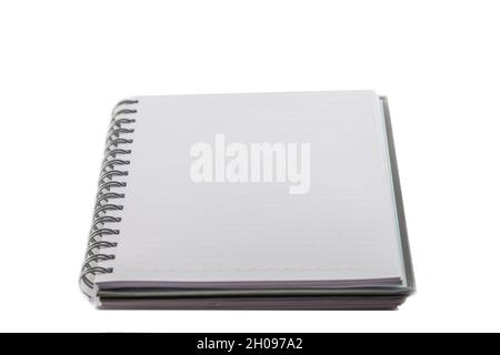 Spiral Bound Sketchbook Isolated On White Background Stock Photo