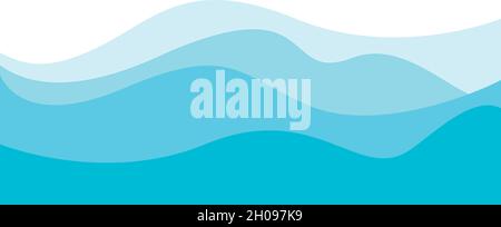 wave background for business template Stock Vector