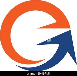 Arrow ilustration logo vector template Stock Vector