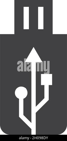USB data transfer logo vector template Stock Vector