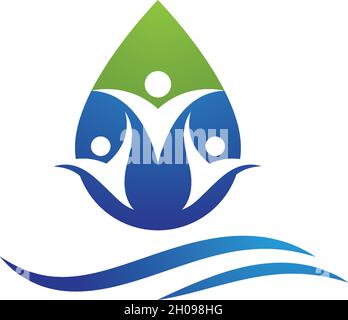 water drop Logo Template vector illustration design Stock Vector