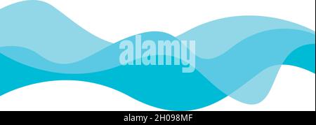 wave background for business template Stock Vector