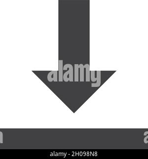 Download icon vector template Stock Vector