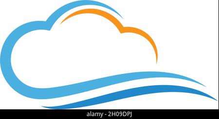 cloud logo vector icon template Stock Vector