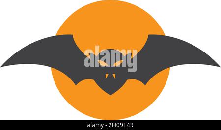 Bat ilustration logo vector template Stock Vector