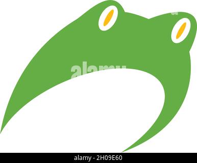 Frog Logo Template vector illustration Stock Vector