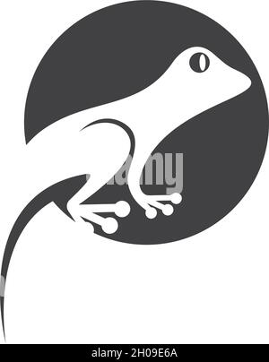Lizard logo vector icon template Stock Vector
