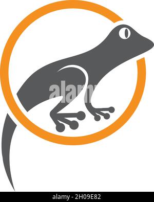 Lizard logo vector icon template Stock Vector