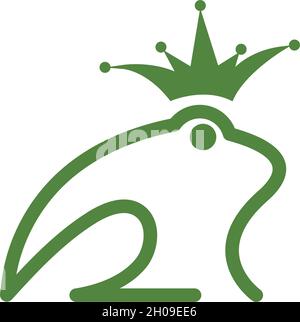 Frog Logo Template vector illustration Stock Vector