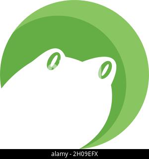 Frog Logo Template vector illustration Stock Vector