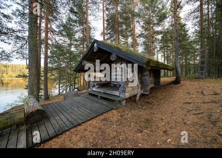 Sauna at Ruuhonsaaret islands, Taipalsaari, Finland Stock Photo - Alamy