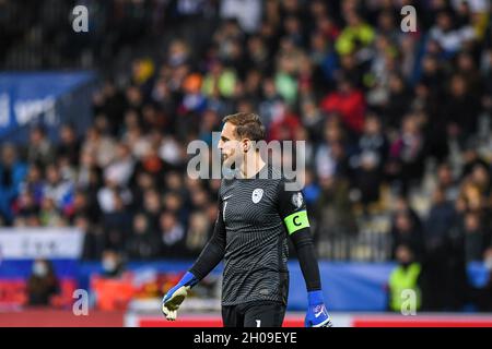 Maribor, Slovenia. 11th Oct, 2021. Jan Oblak, Slovenian goalkeeper seen during the 2022 FIFA World Cup Group H Qualifier match between Slovenia and Russia. (Final score; Slovenia 1:2 Russia) (Photo by Milos Vujinovic/SOPA Images/Sipa USA) Credit: Sipa USA/Alamy Live News Stock Photo