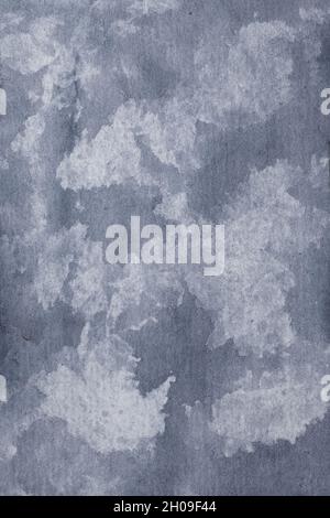 Abstract grey, blue and white painted watercolor background or texture. High-quality drawing for imagining what clouds look like. Stock Photo