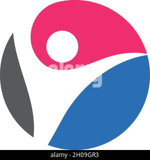 Healthy Life people Logo template Stock Vector