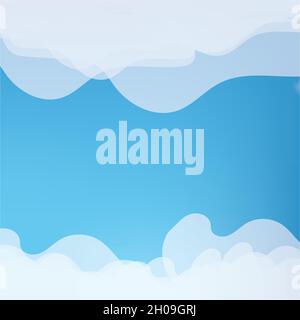 Cloud Background ilustration vector template Stock Vector