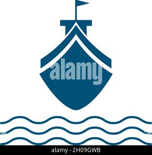 cruise ship Logo Template vector icon design Stock Vector