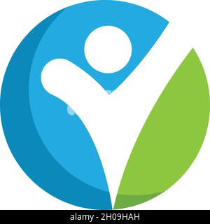 Healthy Life people Logo template Stock Vector