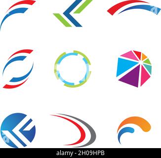 Business circle logo template vector Stock Vector
