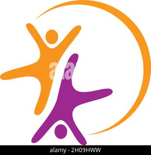 Community, network and social icon design template Stock Vector