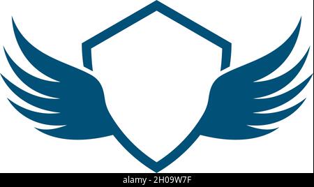 Shield symbol logo template vector illustration Stock Vector