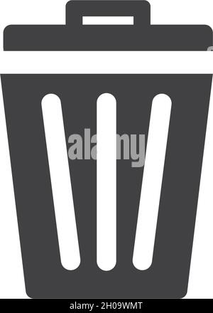 Trash basket icon vector ilustration design Stock Vector