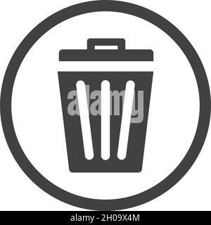 Trash basket icon vector ilustration design Stock Vector