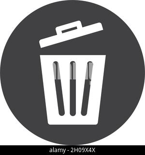 Trash basket icon vector ilustration design Stock Vector
