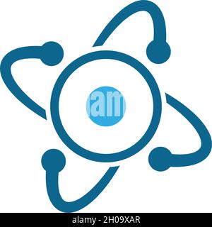 Structure atom logo vector icon template Stock Vector Image & Art - Alamy