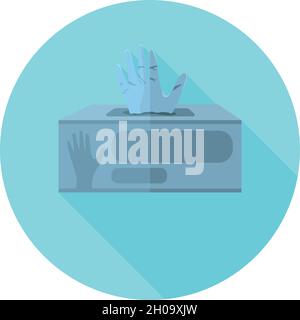 Flat design Hygienic Gloves Box Stock Vector