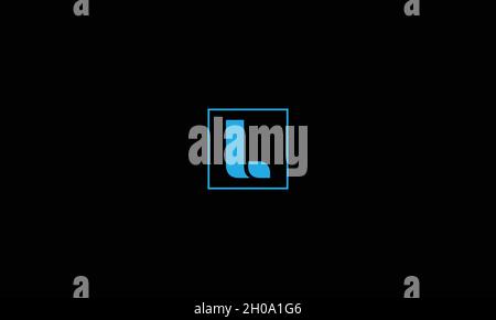 LETTER L LOGO DESIGN WITH NEGATIVE SPACE EFFECT FOR ILLUSTRATION USE Stock Vector