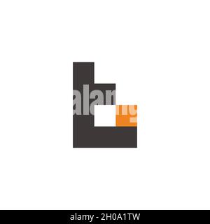 letter tb colorful box simple geometric logo vector Stock Vector