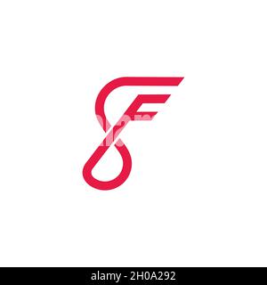 letter s motion fast geometric curves line design logo vector Stock Vector
