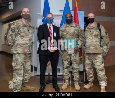 Nevada Adjutant General Major General Ondra Berry preparing to present ...