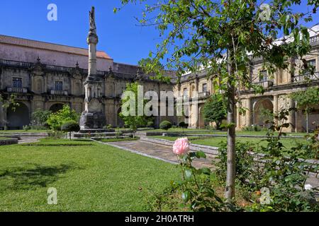 Monastery of Santa Clara-a-Nova, Cloister, Coimbra, Beira, Portugal Stock Photo