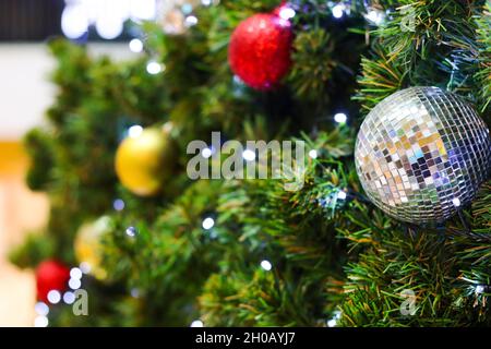 colored objects for decorating the Christmas and New Year Stock Photo ...