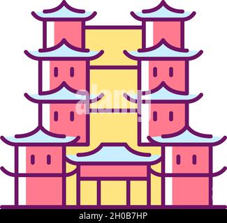 Singapore temple icon Stock Vector Image & Art - Alamy
