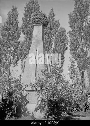 Das Ehrenmal für die Gefallenen des 1. Weltkrieges in Abschwangen in Ostpreußen, 1930er Jahre. WWI memorial at Abschwangen, East Prussia, 1930s. Stock Photo