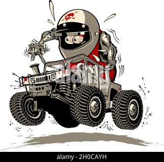 Cartoon Buggy. Available EPS-8 separated by groups and layers for easy edit Stock Vector