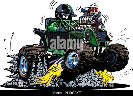 Vector Cartoon Buggy. Available EPS-10 vector format separated by groups and layers for easy edit Stock Vector