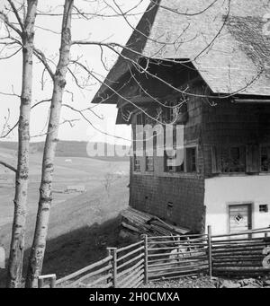 Ein Ausflug in den Südschwarzwald, Deutsches Reich 1930er Jahre. A trip to the Southern Black Forest, Germany 1930s. Stock Photo