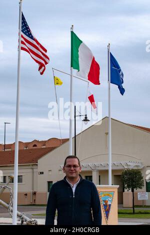 NAVAL AIR STATION SIGONELLA, Italy (Jan. 25, 2021) Giovanni Pesce, low voltage foreman, assigned to Public Works Department Sigonella, was selected as the Supervisory Civilian of the 4th Quarter for Naval Facilities Engineering Systems Command (NAVFAC) Europe Africa Central (EURAFCENT). Pesce, newly promoted Engineer Technician at the FEAD, was a key contributor in identifying redundancy within the NAS Sigonella power supply and expertly managed the execution of an electrical panel replacement.  "This is proof that if a person works hard and performs their assigned duties to the best of their Stock Photo