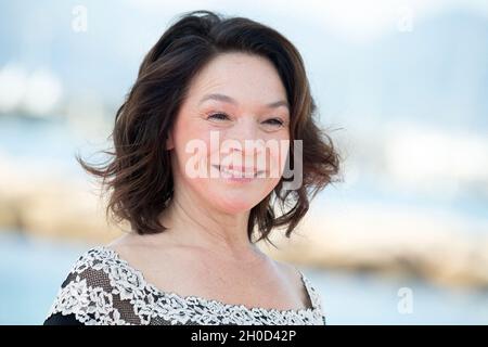 Julia Stemberger attends the Sisi photocall during the 4th edition of the Cannes International Series Festival (Canneseries) in Cannes, on October 12, 2021, France. Photo by David Niviere/ABACAPRESS.COM Stock Photo