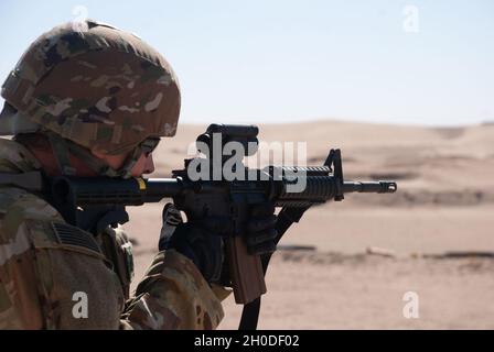 M4 rifles in the firing area used by Bravo Battery, 3rd Battalion ...