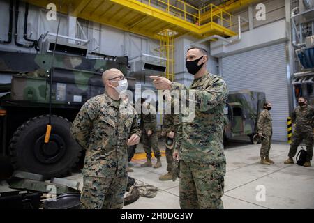 General Anderson, General Officer Commanding First Army, visits ...